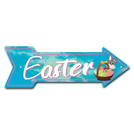 Easter Arrow Sign Funny Home Decor 36in Wide